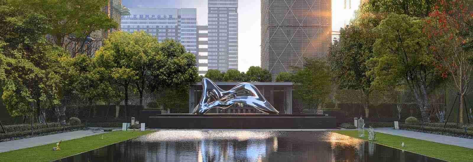 kwaliteit Openluchtmetaalbeeldhouwwerk fabriek