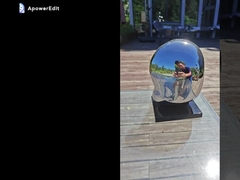 Moderne kleine roestvrijstalen sculpturen voor binneninrichting