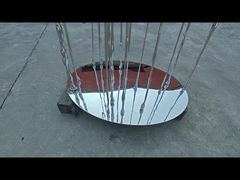 Gepolijste Roestvrijstalen Abstracte Kikker, Dieren Tuinornamenten