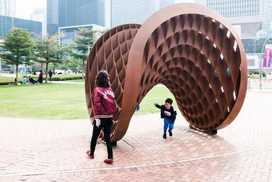 Grote Openbare Metalen Sculptuur voor Buiten, Stadsicoon voor Stedelijke Decoratie