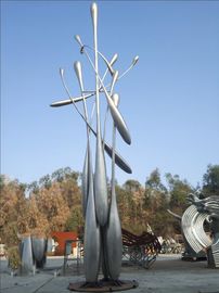 Van het de Standbeeldenroestvrije staal van het metaal Met de hand gemaakte Grote Openluchtbeeldhouwwerk het Pleindecoratie